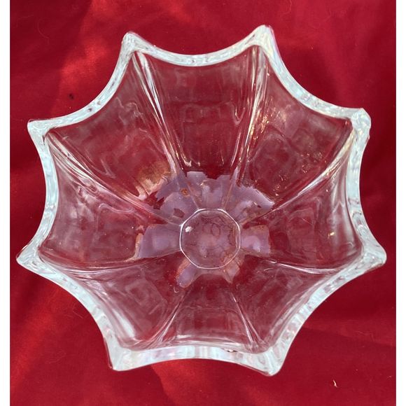 Vintage Indiana Glass Heavy Clear Glass Umbrella Parasol Candy Dish/Nut Bowl MCM - Picture 2 of 7